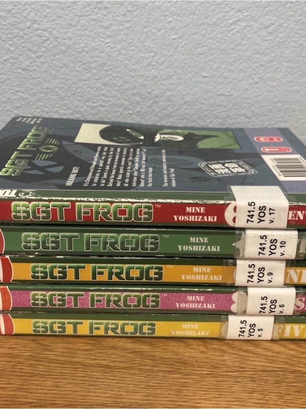 SGT FROG Manga Volumes - Colorful Spine Set